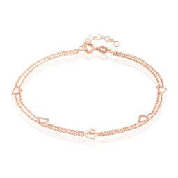Chaîne De Cheville Daria Argent Rose