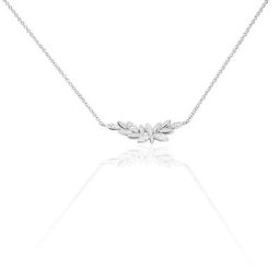 Collier Cesarine Argent Blanc Oxyde De Zirconium