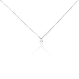 Collier Argent Constantin Argent Blanc Oxyde
