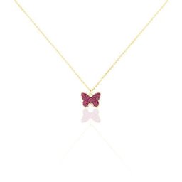 Collier Solena Papillon Or Jaune