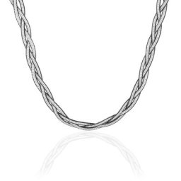 Collier Elae Argent Bicolore