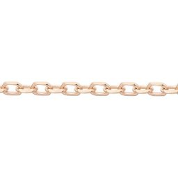 Chaîne Igoa Maille Forçat Diamantee Or Rose