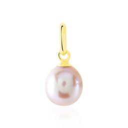 Pendentif Elbertina Or Jaune Perle De Culture