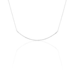 Collier Fanchette Or Blanc Diamant