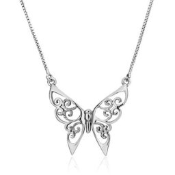 Collier Volantia Argent Blanc