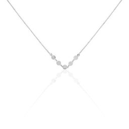 Collier Poenui Argent Blanc