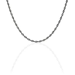Collier Abie Torsade Argent Bicolore