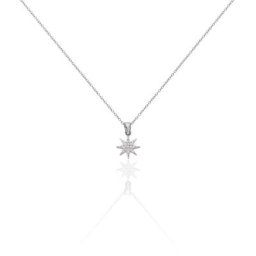 Collier Sarida Argent Blanc Oxyde De Zirconium