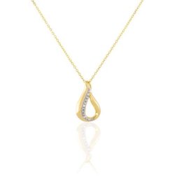 Collier Goccie Or Jaune Diamant