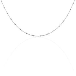 Collier Elea Argent Blanc