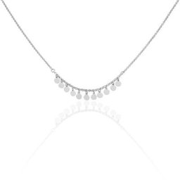 Collier Savahna Argent Blanc