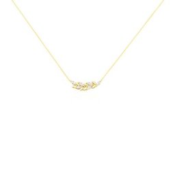 Collier Alexine Or Jaune Oxyde De Zirconium
