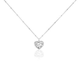 Collier Argent Rechef Oxydes De Zirconium