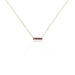 Collier Plaqué Or Linnert Spinelles