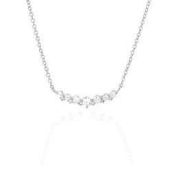 Collier Aliah Argent Blanc Oxyde De Zirconium
