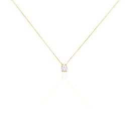 Collier Zilda Or Jaune Oxyde De Zirconium