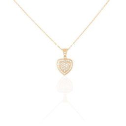 Collier Rhadijaae Plaqué Or Jaune Oxyde De Zirconium