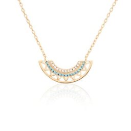 Collier Zoila Plaqué Or Jaune Oxyde De Zirconium