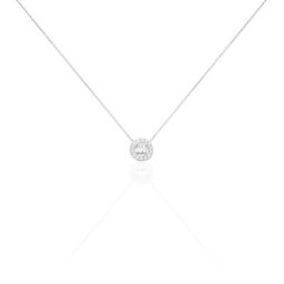 Collier Star Or Blanc Oxyde De Zirconium