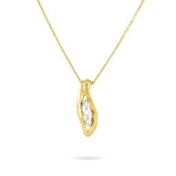 Collier Caline Or Jaune Diamant