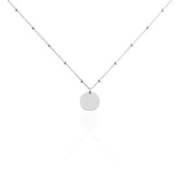 Collier Argent Blanc Mireio