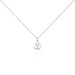 Collier Argent Eugenien Oxydes De Zirconium