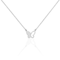 Collier Maria Argent Blanc