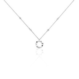 Collier Prot Argent Oxyde De Zirconium