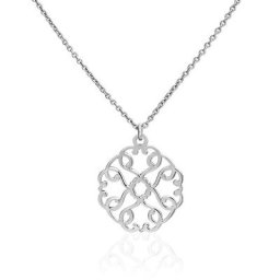 Collier Lev Argent Blanc