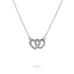 Collier Annae Argent Blanc Oxyde De Zirconium