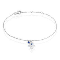 Bracelet Symbolique Argent Blanc Oxyde De Zirconium