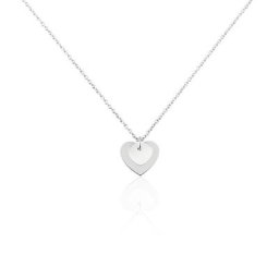Collier Argent Blanc Ikaria Nacre