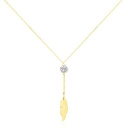 Collier Powoo Or Jaune Strass