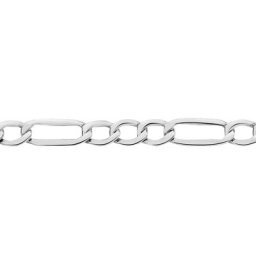 Chaîne Cameo Maille Alternee 1/3 Or Blanc