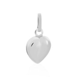 Pendentif Eudocie Coeur Lisse Or Blanc