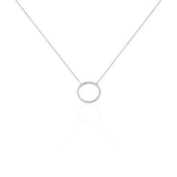 Collier Amene Or Blanc Diamant