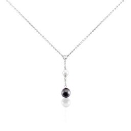 Collier Lucia Cera Argent Blanc Perle De Culture Et Céramique