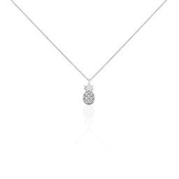 Collier Harold Argent Blanc Oxyde De Zirconium