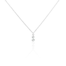 Collier Argent Constantin Argent Blanc Oxyde