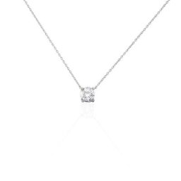 Collier Collection Victoria Or Blanc Diamant Synthetique