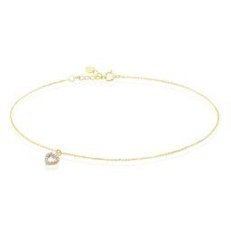 Chaîne De Cheville Samanta Or Jaune Oxyde De Zirconium
