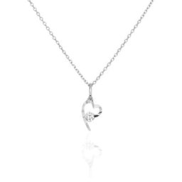 Collier Romance Or Blanc Oxyde De Zirconium