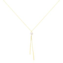 Collier Salman Or Jaune Perle De Culture