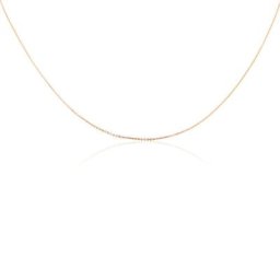 Collier Claudine Argent Rose