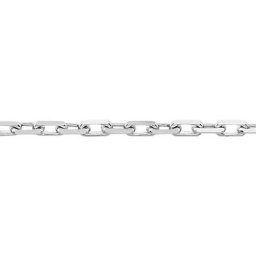 Chaîne Igoa Maille Forçat Diamantee Or Blanc