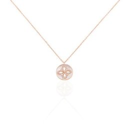 Collier Alexine Argent Rose Oxyde De Zirconium