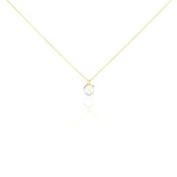 Collier Gladdie Or Jaune Perle De Culture