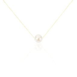 Collier Sissy Or Jaune Perle De Culture