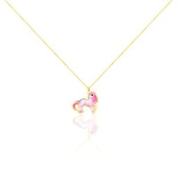 Collier Fantasila Cheval Or Jaune