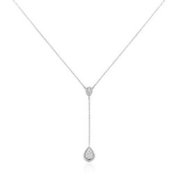 Collier Mariona Or Blanc Diamant